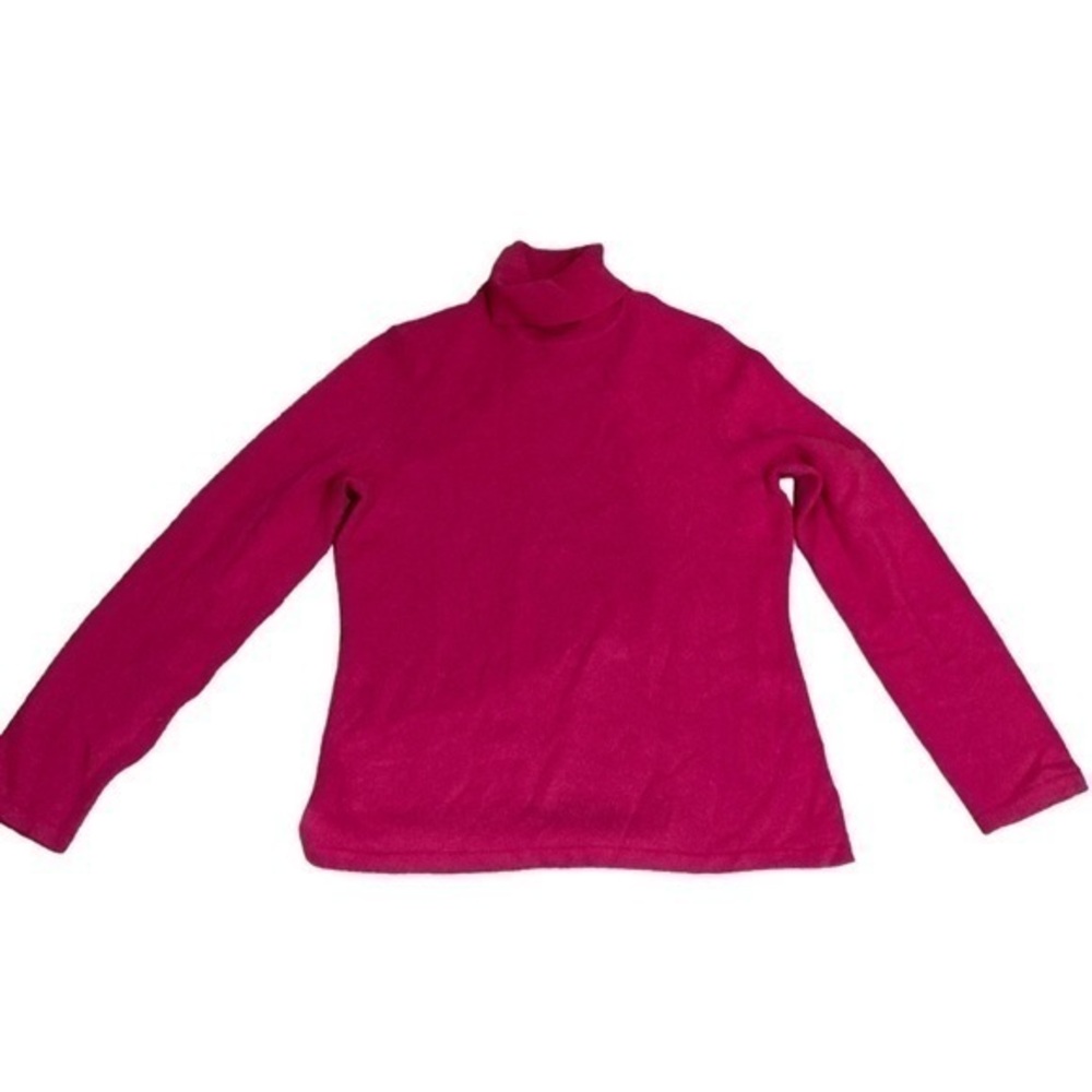 Lord & Taylor pink cashmere turtleneck sweater